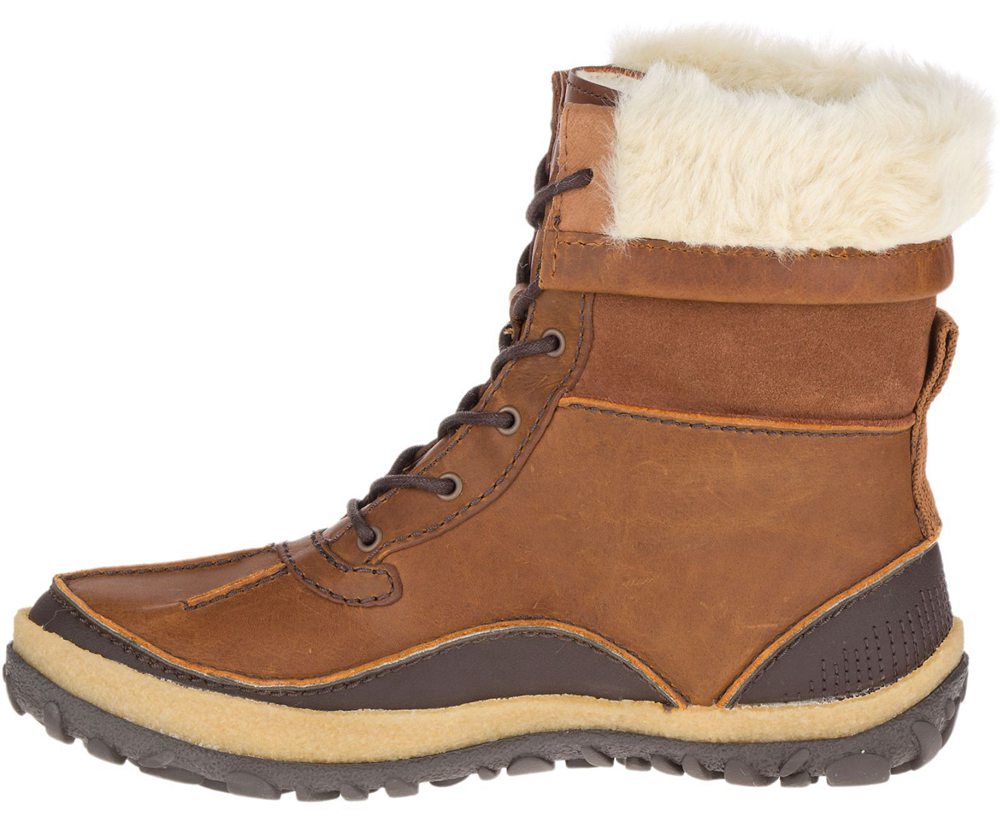 Botas Senhora - Merrell Tremblant Mid Polar Waterproof - Marrom - ZYW182905